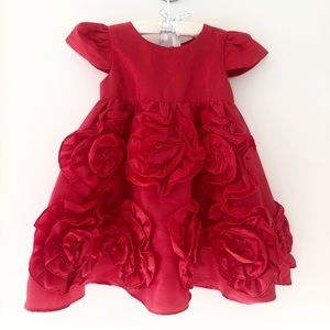 Red Halabaloo Little Girl formal Dress